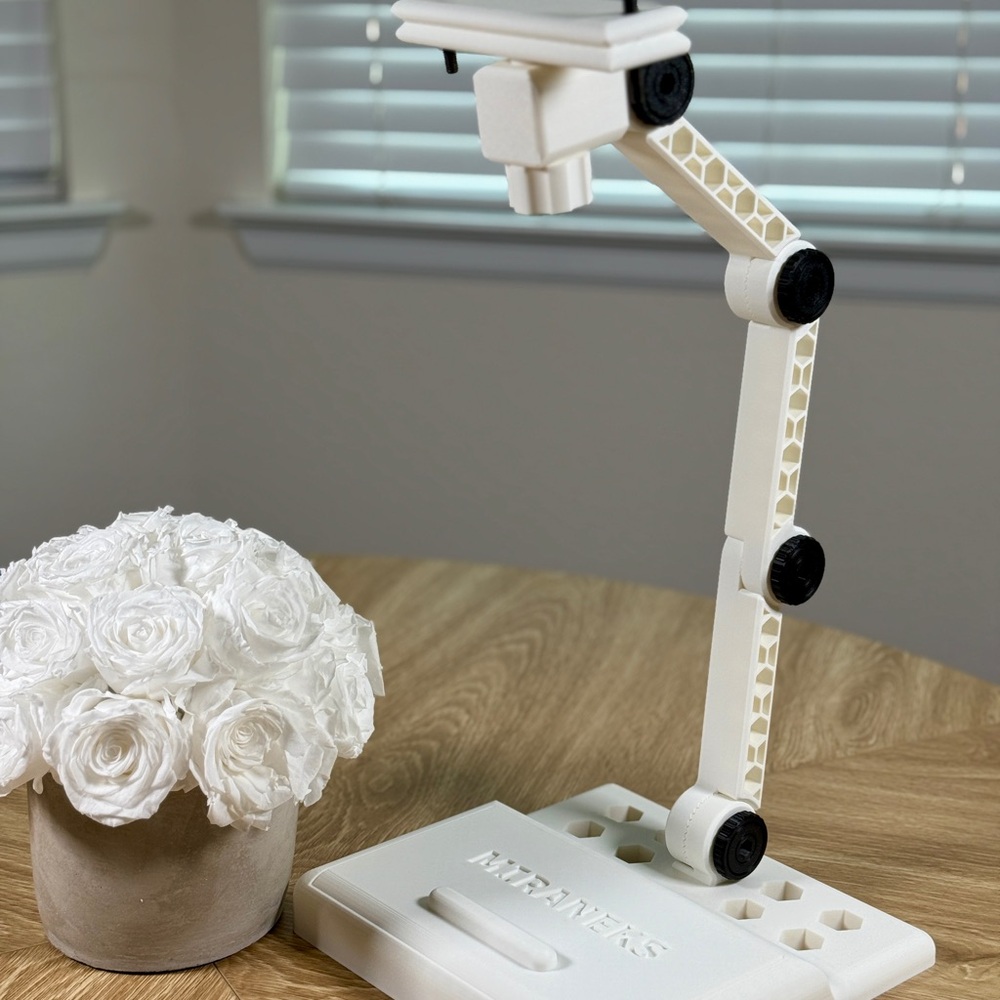 White Embroidery Stand | Compact & Lightweight 3D-Printed